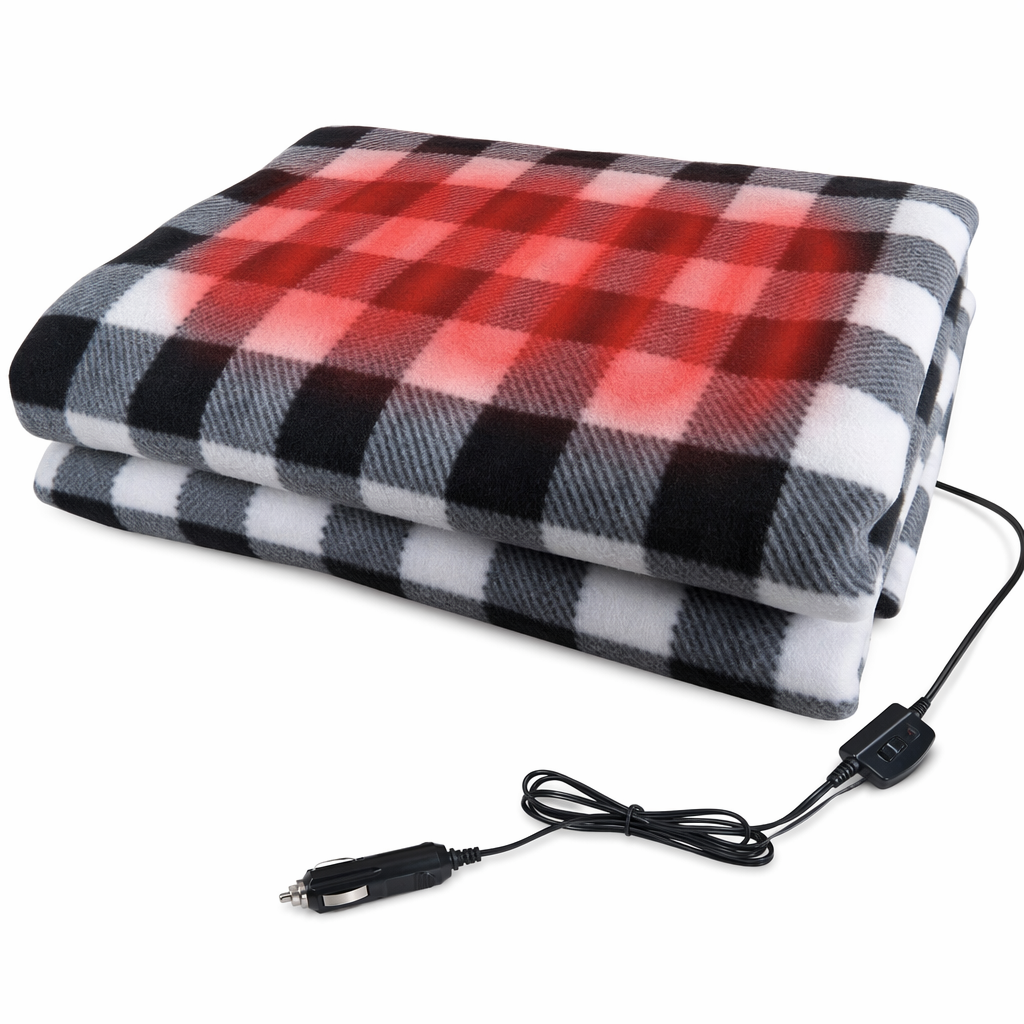 Car Electric Heated Fleece Throw Blanket Default