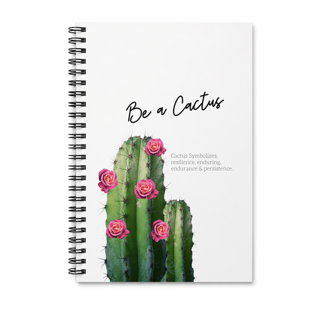Spiral Notebook with Cactus Design Default