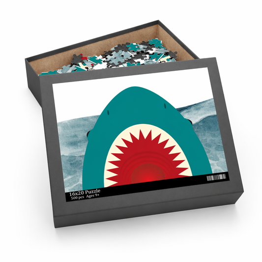 500-Piece Puzzle Featuring Shark Teeth Default