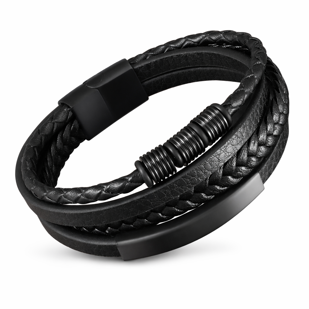 Braided Charm Bracelet Made from Vegan Leather 33
