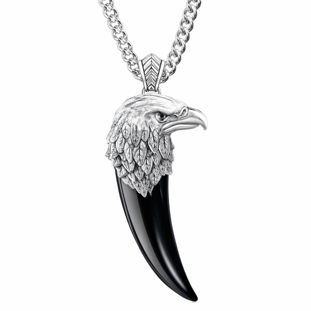 Necklace with Eagle Claw and Head Design Default