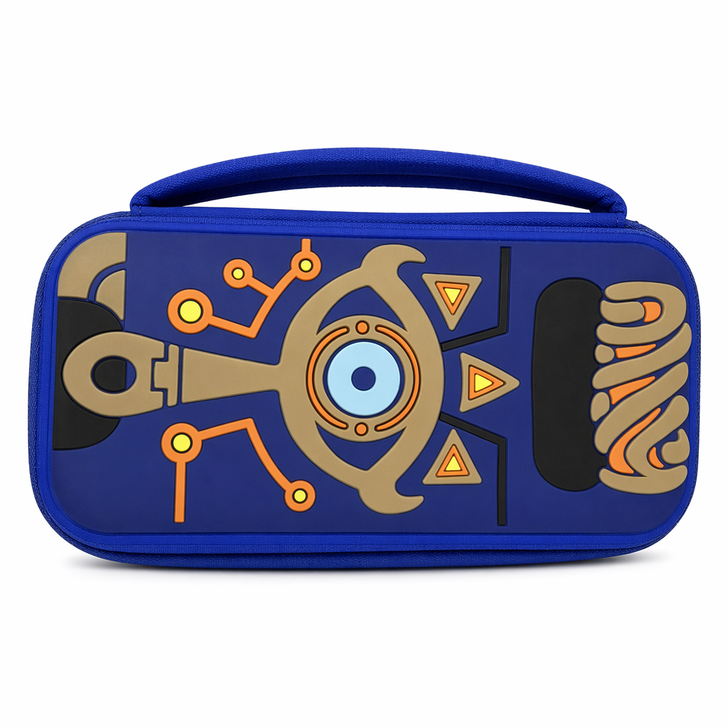 Legend of Zelda Switch Case with Sheikah Slate Design Blue