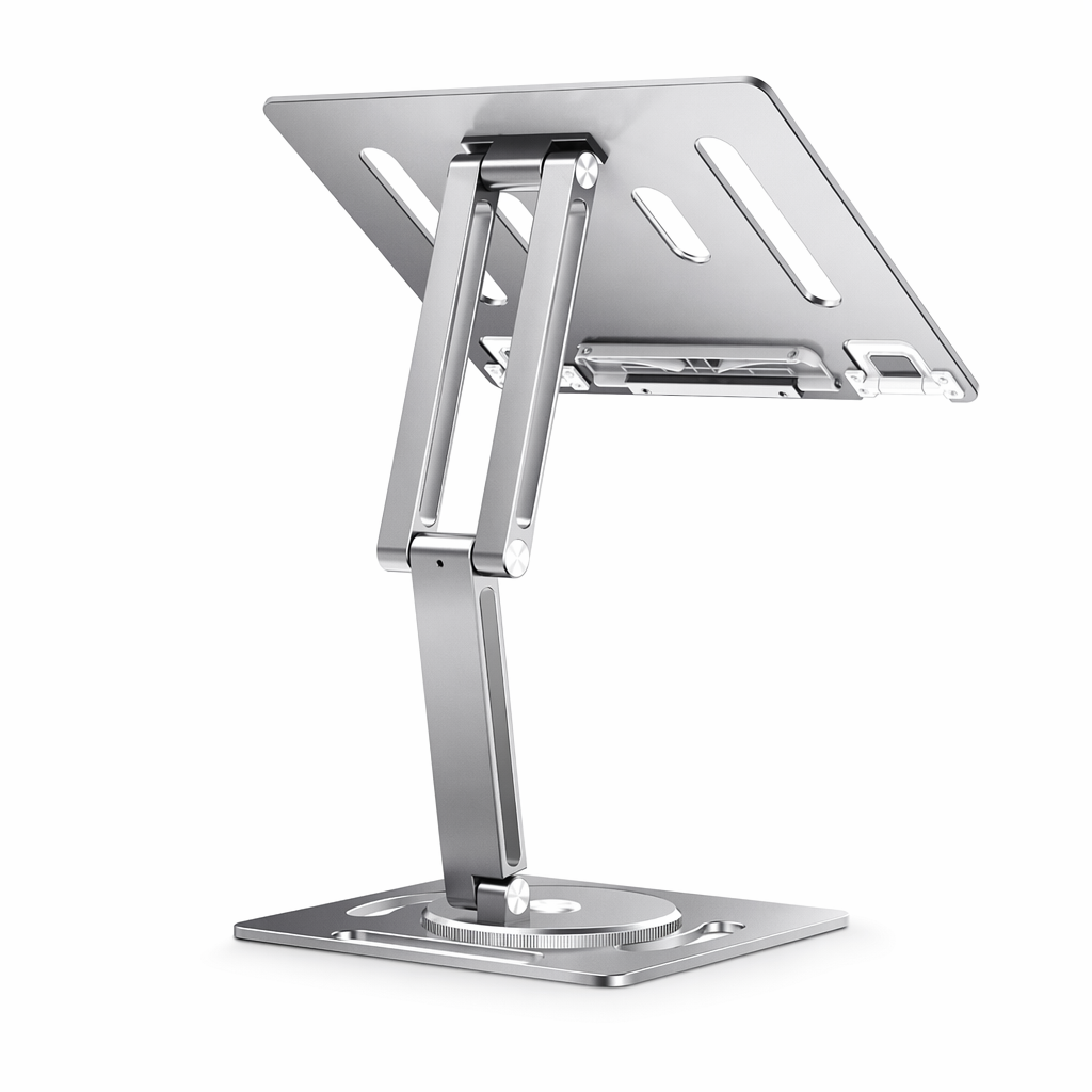 Multi-functional Laptop Stand with Adjustable Features Silver