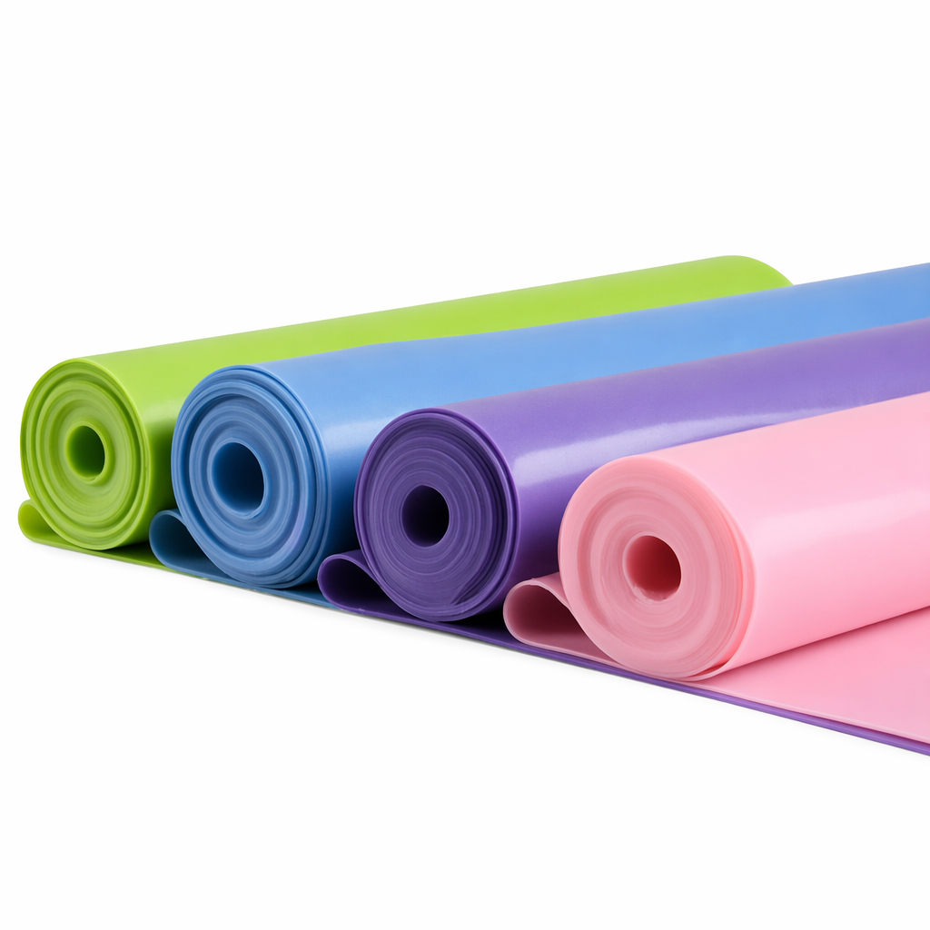 3-Piece Elastic Stretch Band for Exercise and Flexibility Purple