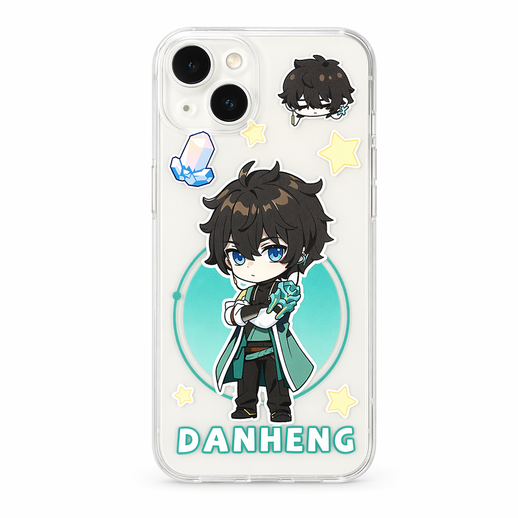 Honkai Star Rail iPhone Cases - Transparent Chibi Characters Dan Heng