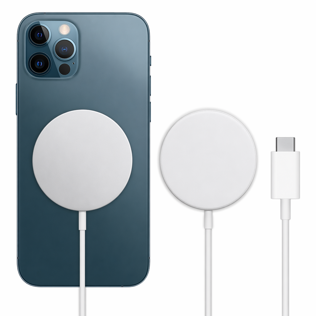 Portable Magnetic Wireless Charger with Fast Charging Default