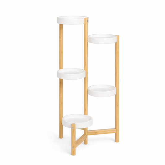 5-Tier Plant Display Stand made of Bamboo Default
