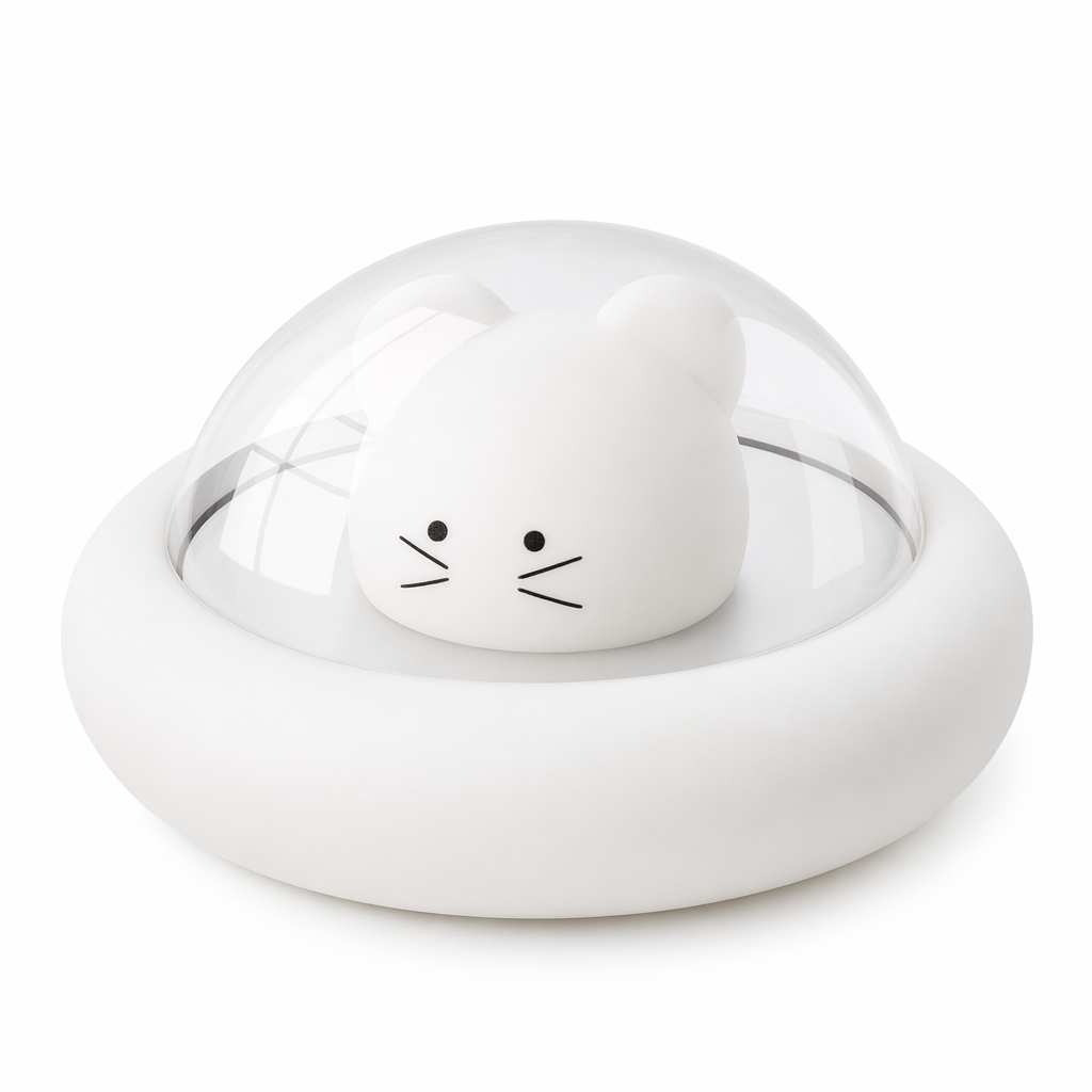 Silicone Mouse LED Night Light White