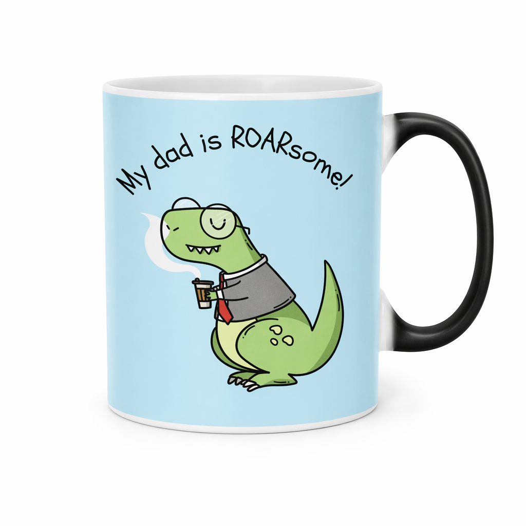Roarsome Dad Heat Sensitive Mug - Changes Color! Default
