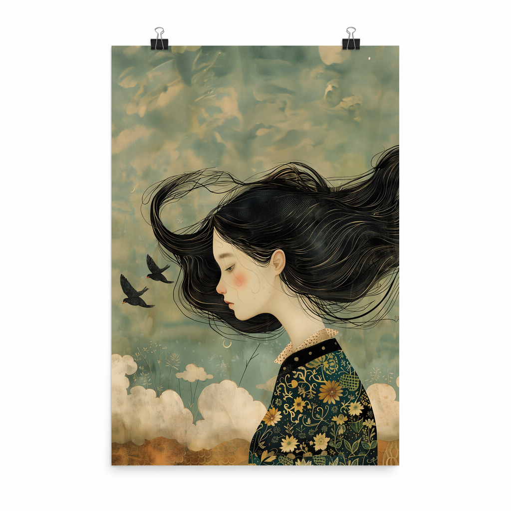 Girl Poster: Emotions in Tangle Default