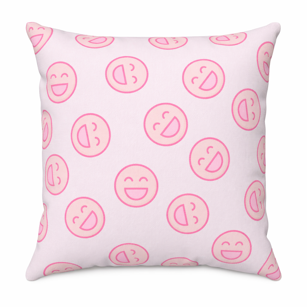 Smiling Face Logo Pillow - Home Decorative Accessories in 4 Different Sizes Default