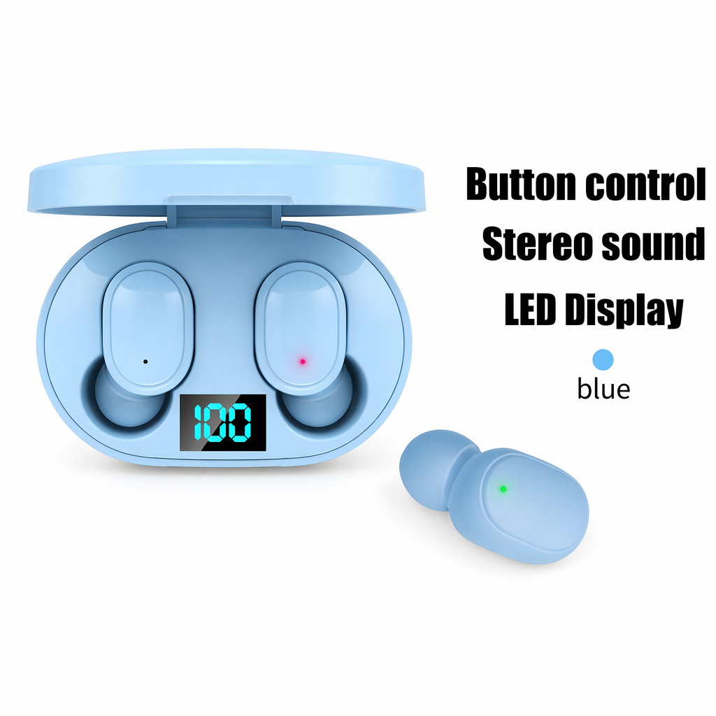 Colorful Dragon Echo Bluetooth Earbuds Blue