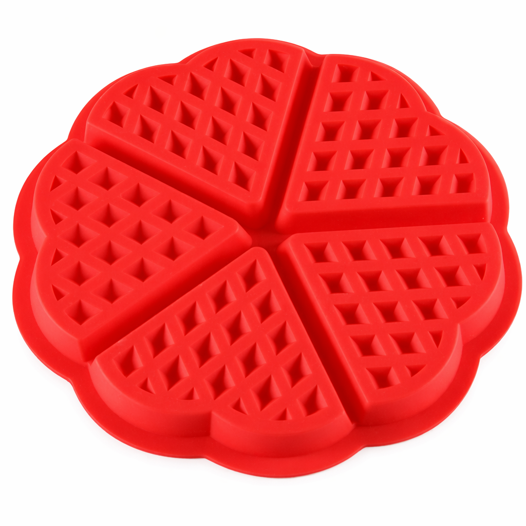3-Piece Set of Mini Round Pancake and Waffle Molds Default