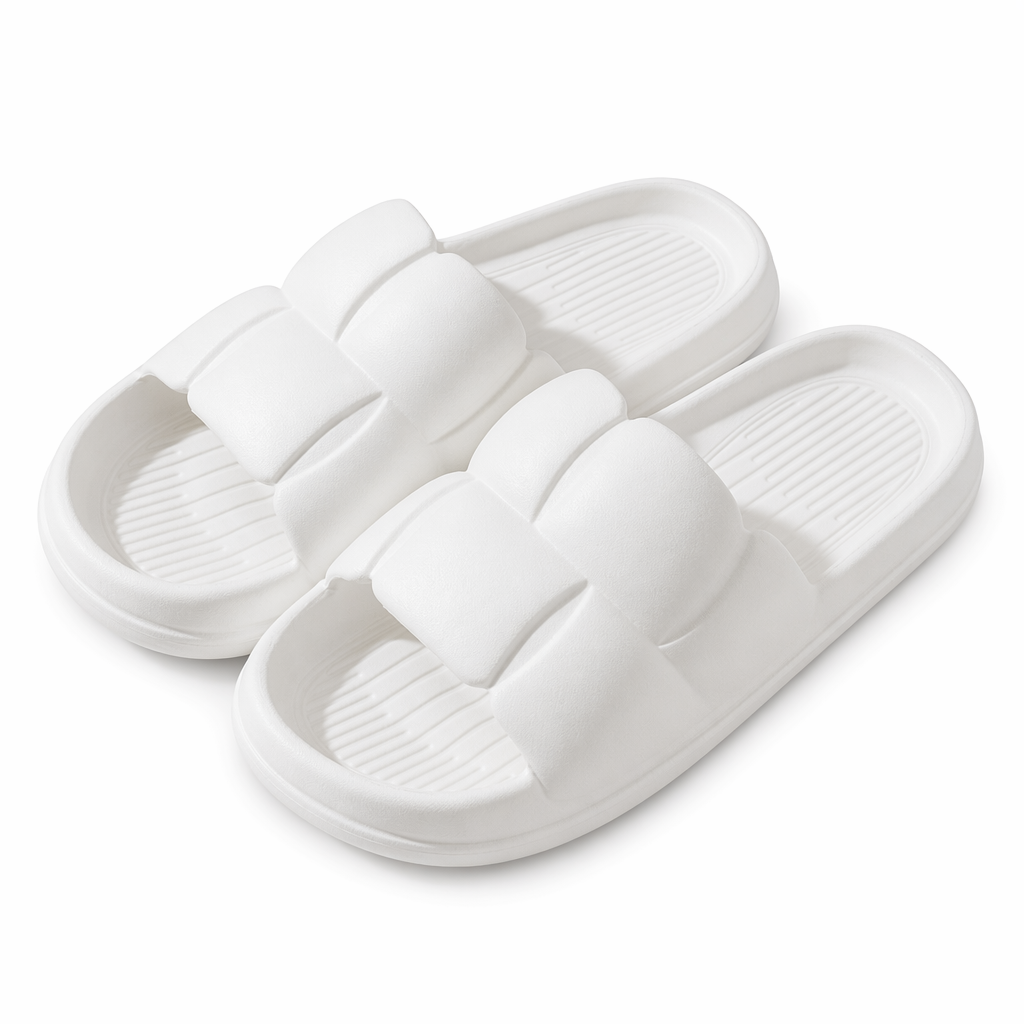 Home Slippers for a Cozy Bathroom Experience White