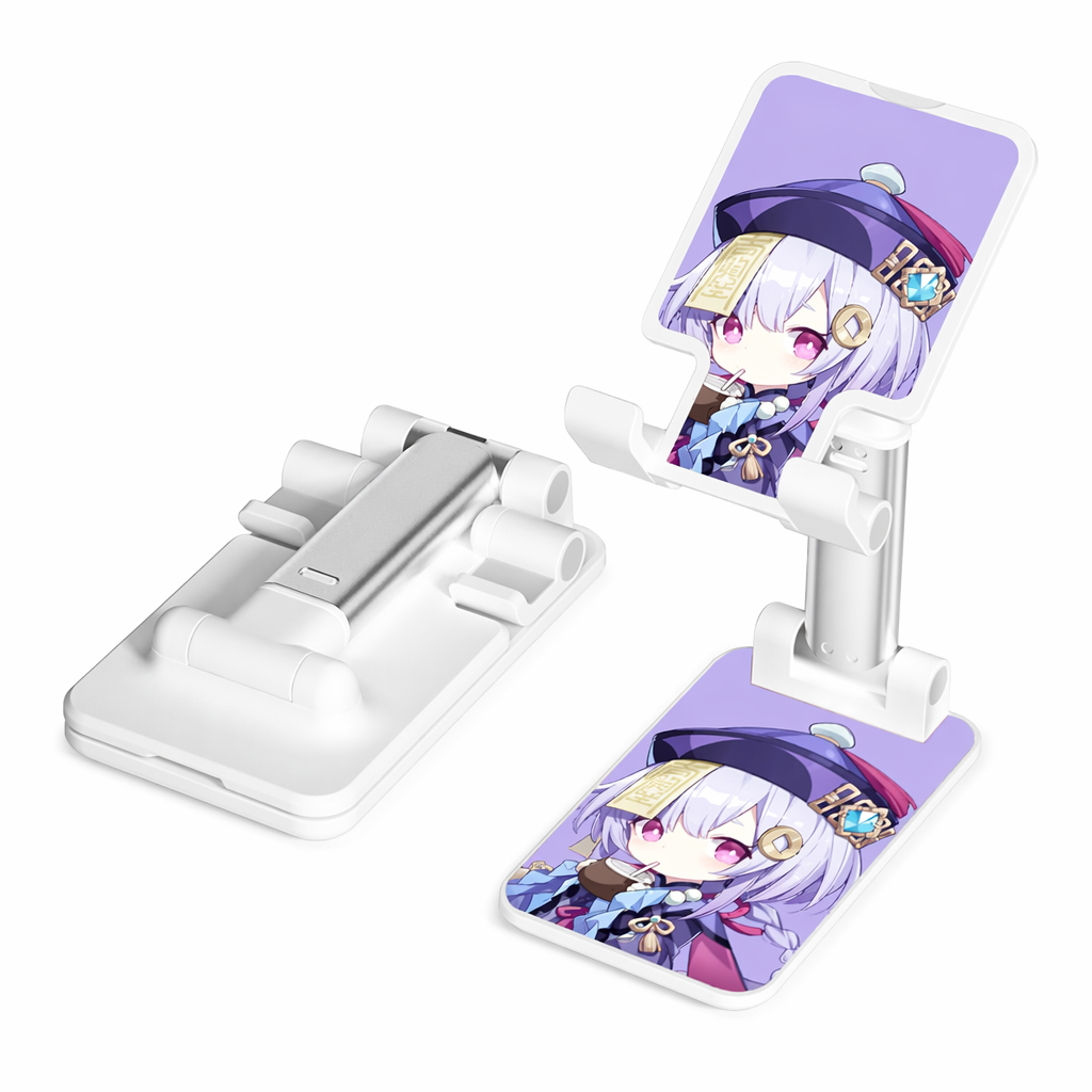 Genshin Impact Phone Stand with Chibi Art Qiqi