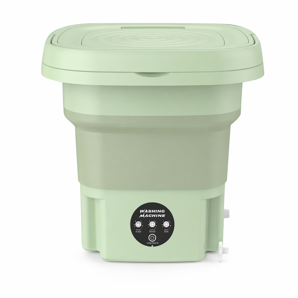 Portable Compact Laundry Machine Green