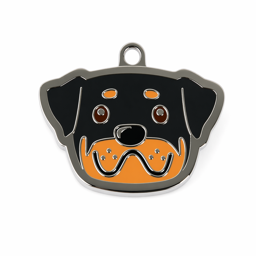 Rottweiler Dog ID Tag with Engraving Default