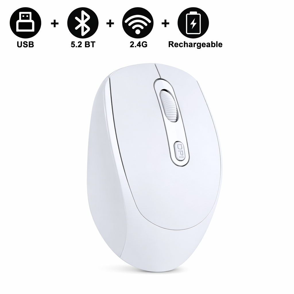 Vibrant High-Resolution Wireless Mouse with Dual Modes Blue