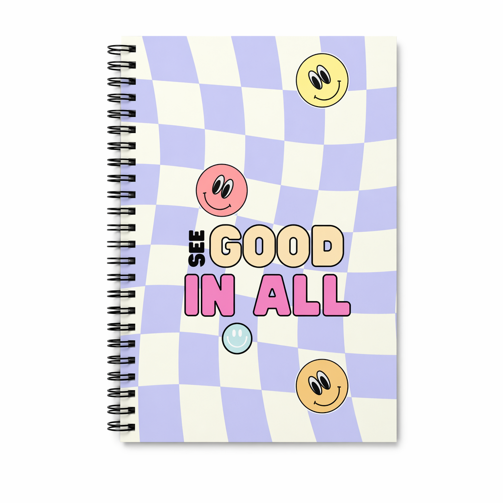 Happy Nostalgic Smiles Spiral Notebook Default