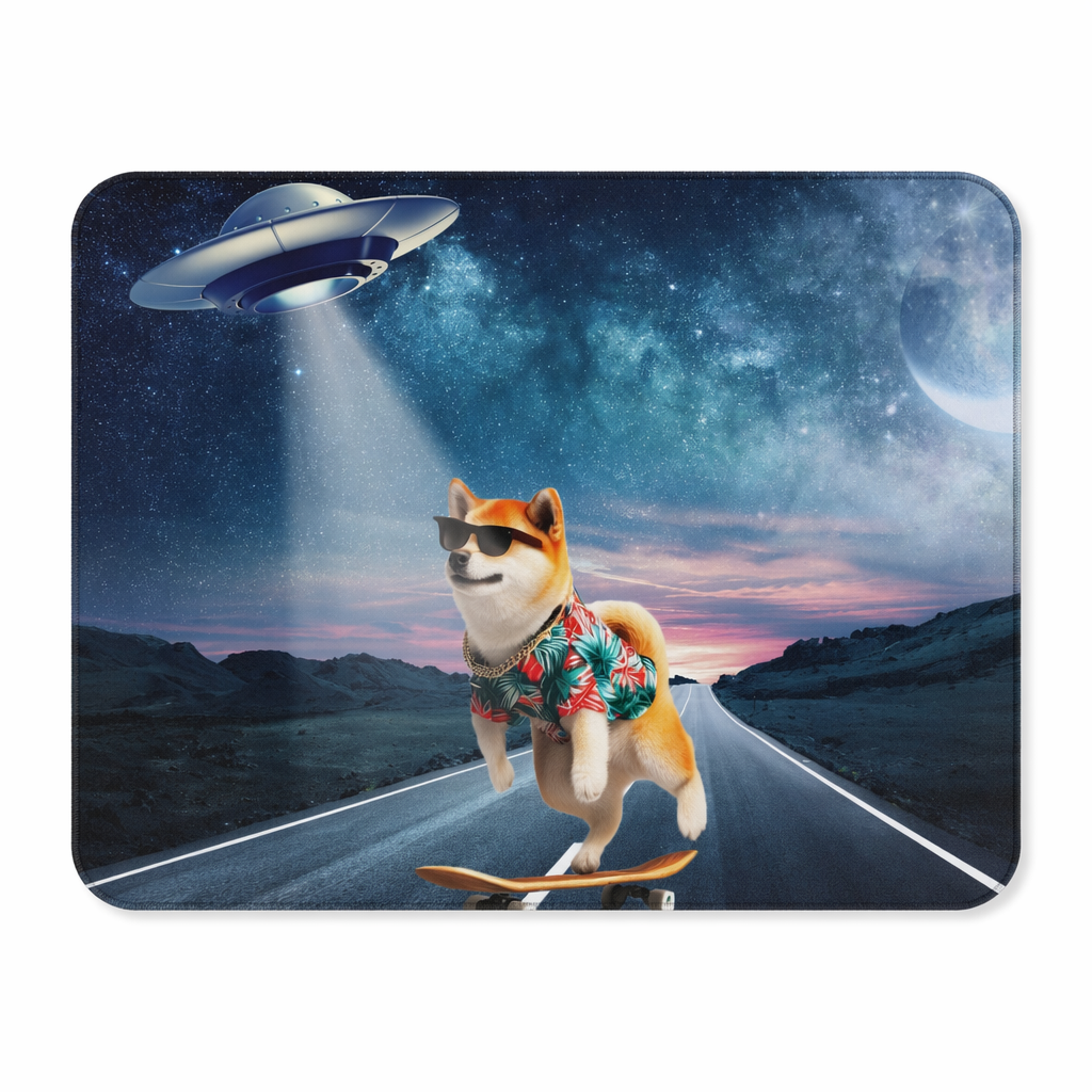 Alien Kidnapping Desk Mat Default