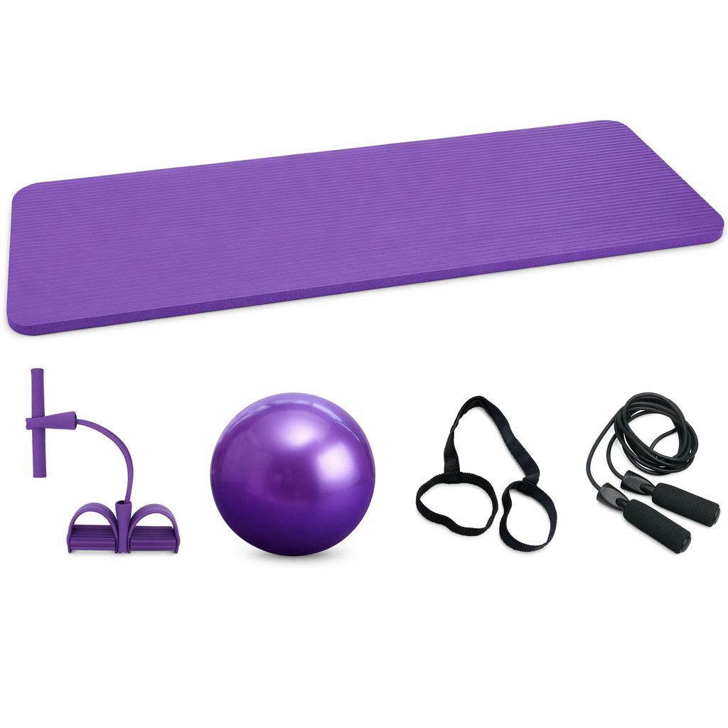 Deluxe 5-Piece Exercise Set for Yoga and Fitness Default