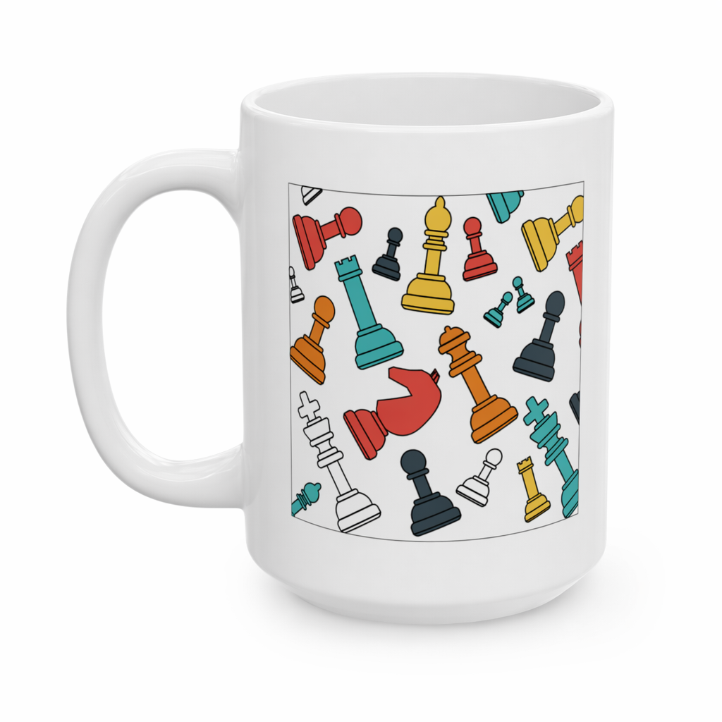 Floating Chess Ceramic Mug 11oz Default