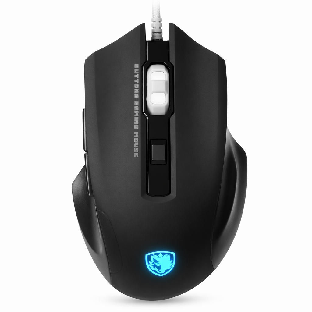 LED Optical Gaming Mouse with 6 Buttons and 2500 DPI Default