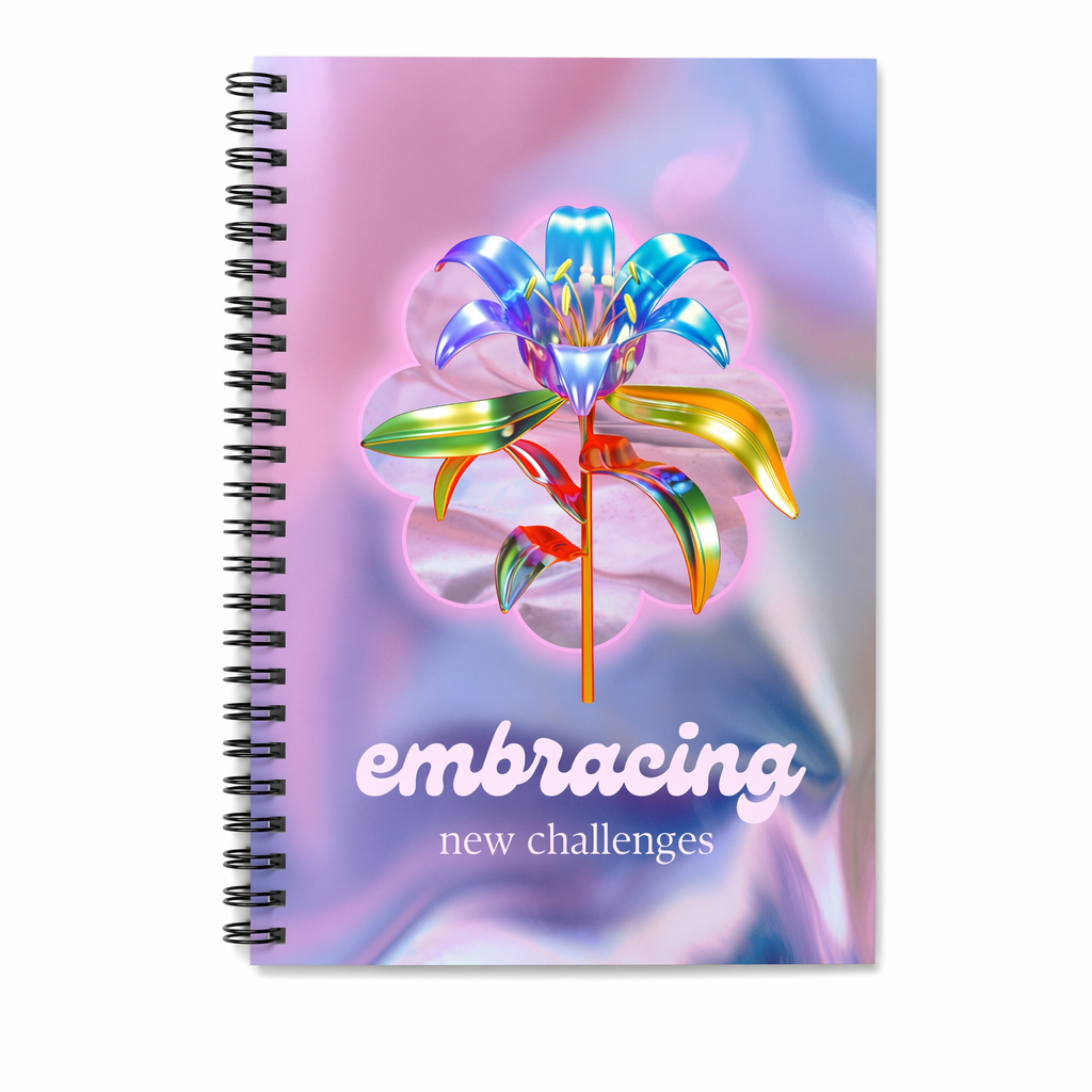 Embrace Fresh Obstacles Spiral Notebook Default