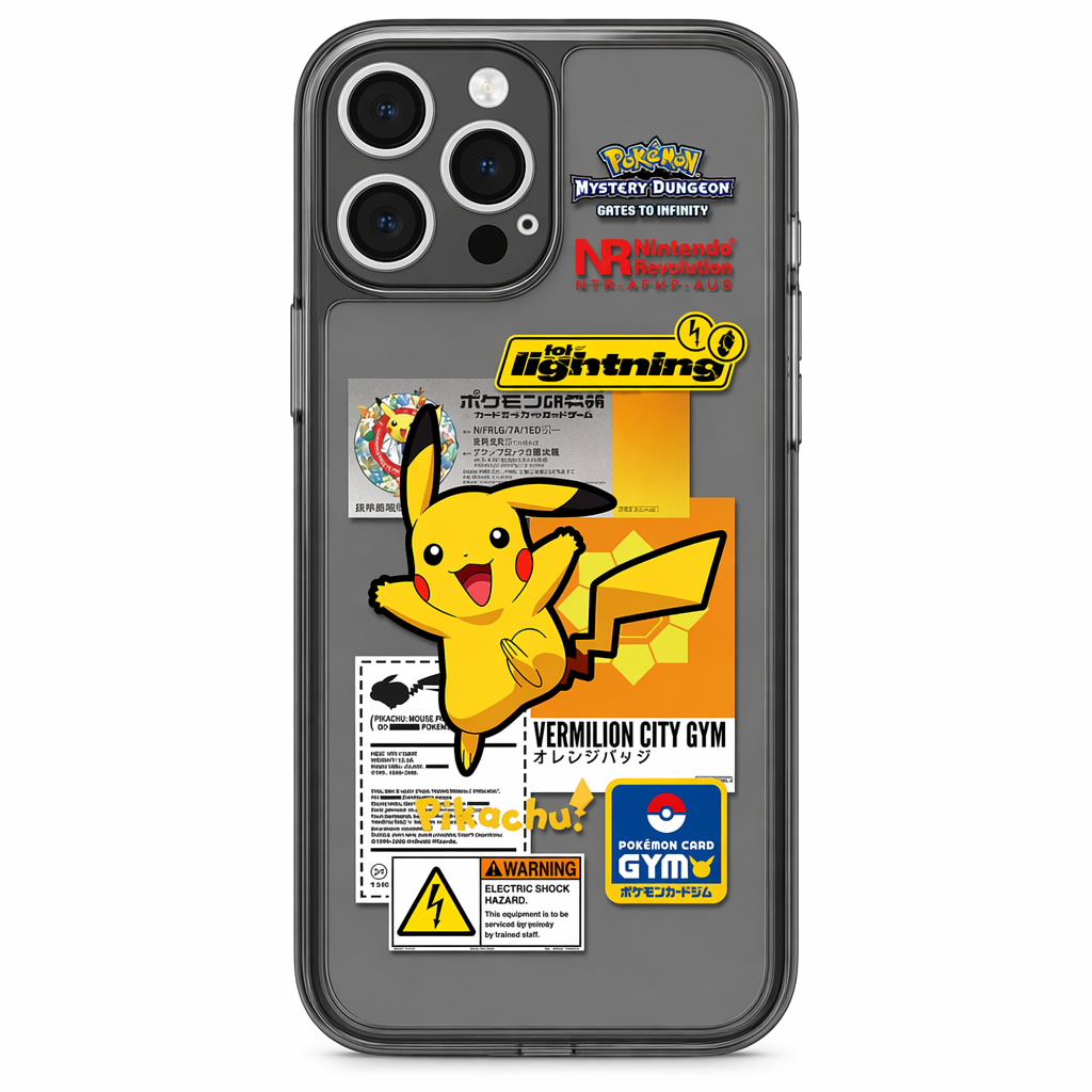 Translucent iPhone Cases with Pokemon Graphics Pikachu