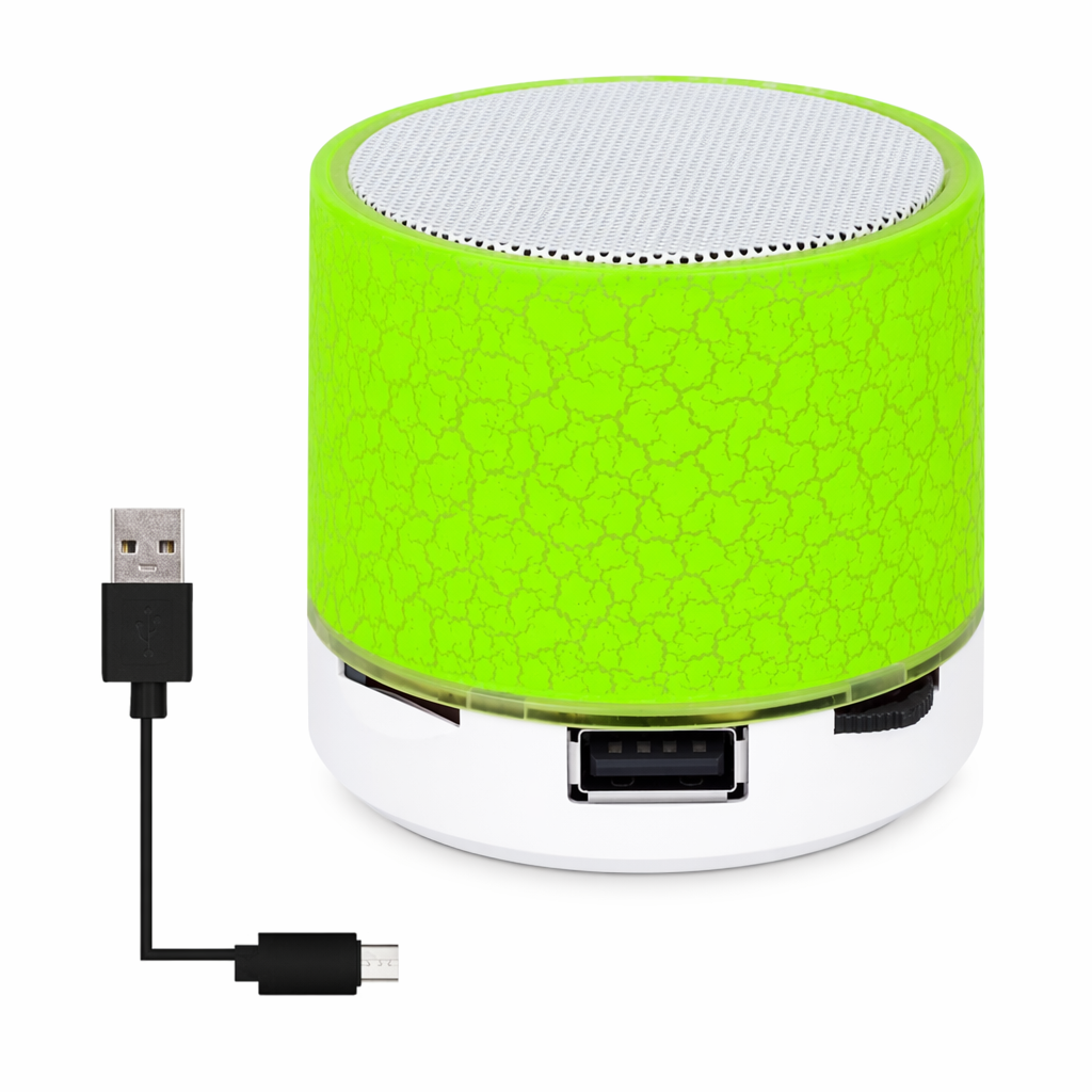 LED Mini Bluetooth Speaker - Portal Edition Green