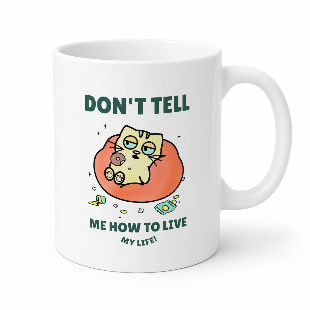 Empower Me to Live the Life I Choose Cat Coffee Tea Mug Default