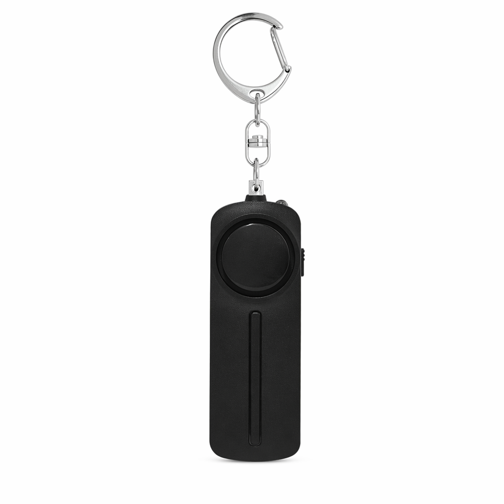 Keychain LED Safety Alarm Black
