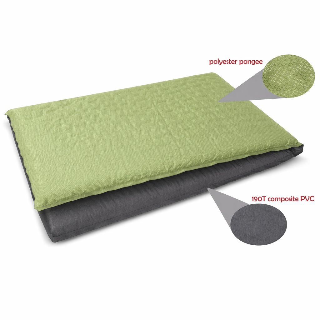 Compact Inflatable Sleeping Pad for Portable Comfortable Rest Green