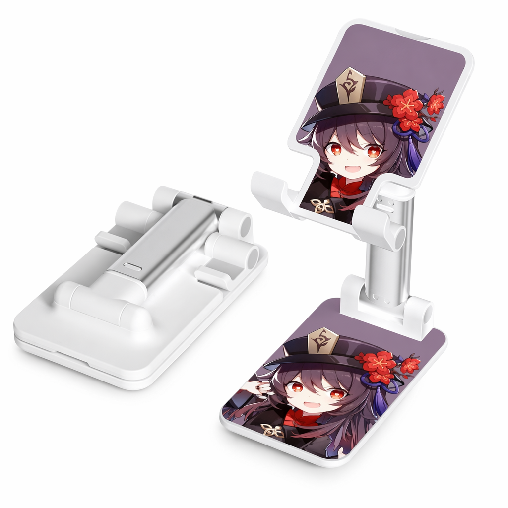 Genshin Impact Phone Stand with Chibi Art Hu Tao