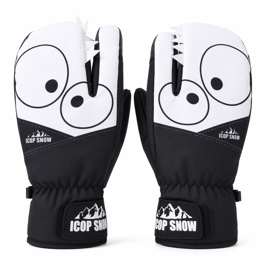 Snowboard Mittens with Cute Design L