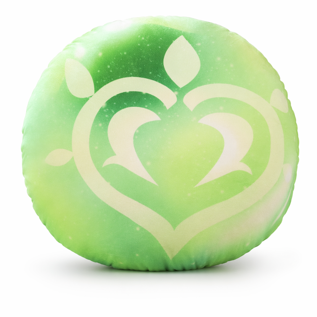 Genshin Impact Plush Cushion with Elements Dendro