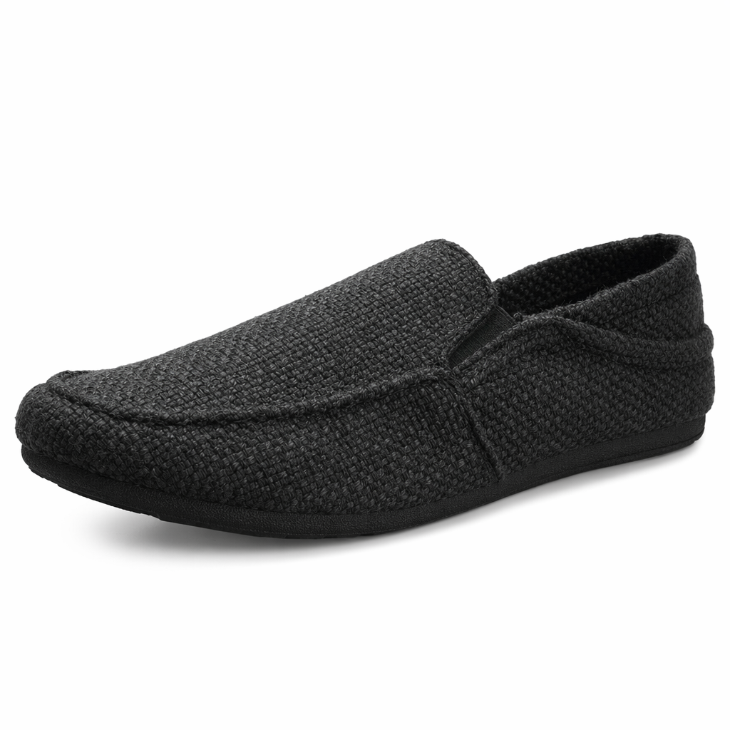 Canvas Slip-On Shoes for Men Black