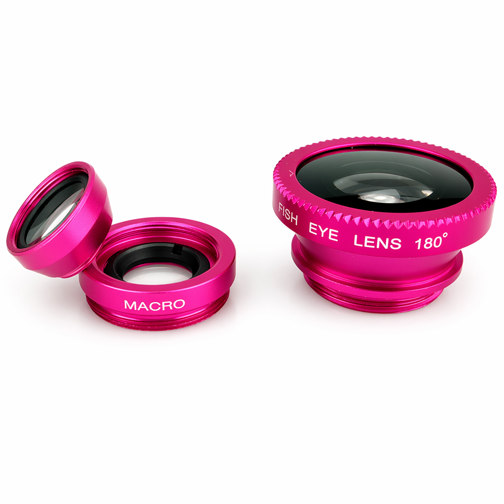 3-in-1 Lens for Special Effects on Mobile Phones Silver