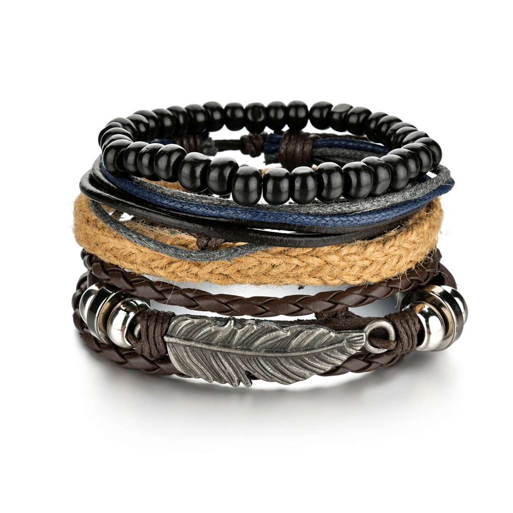Gothic Layered Bracelet for Men S99B29