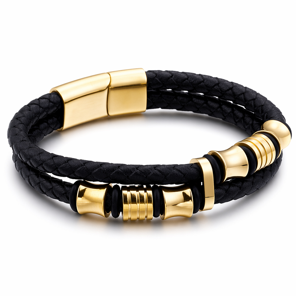 Braided Charm Bracelet Made from Vegan Leather 15