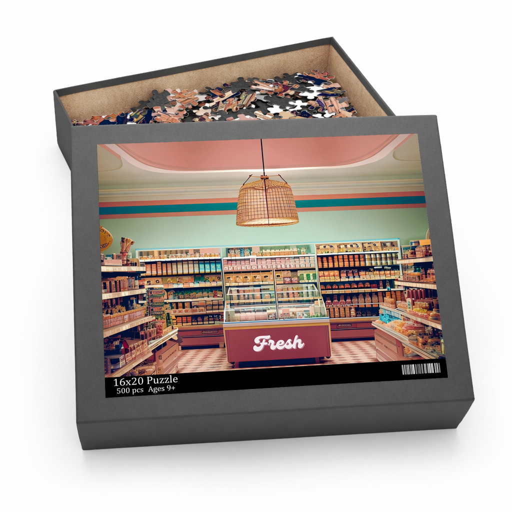 500-Piece Vintage Grocery Store Puzzle Default