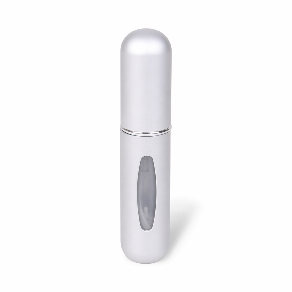 Refillable Travel Perfume Bottles (Set of 2) Silver