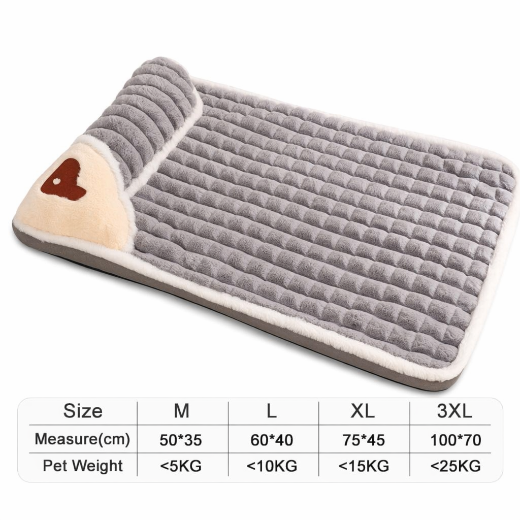 Pet Pillow Bed Combo Gray