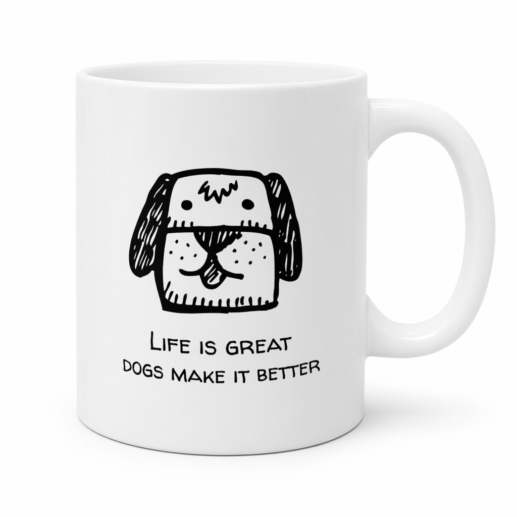 Life is Enhanced with a Canine Novelty Cup Default