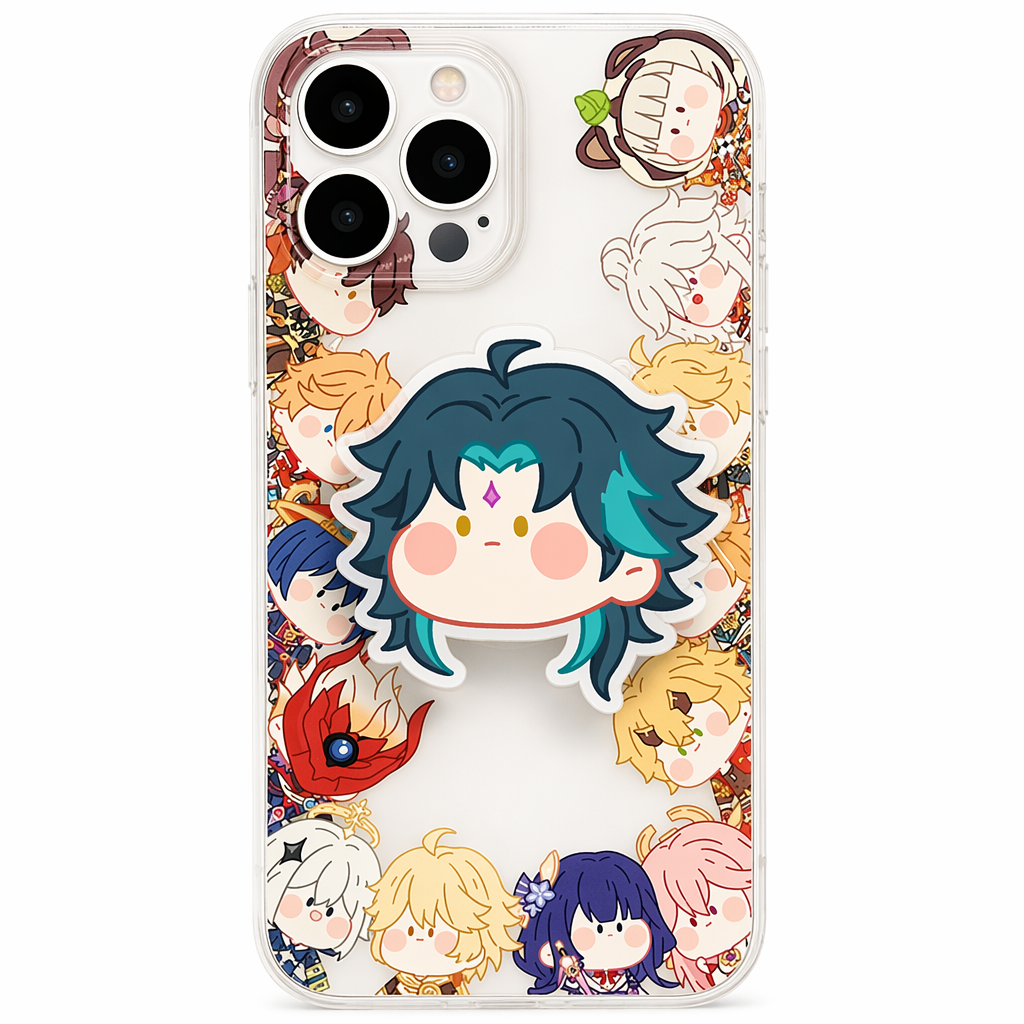 Chibi Genshin Impact Phone Grips with Characters Xiao