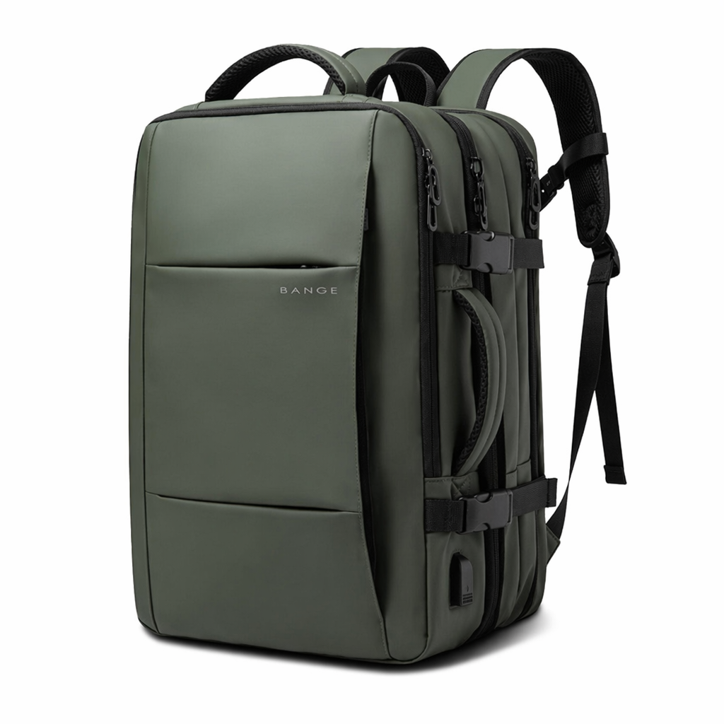 High Quality Waterproof Multilayer Backpack - 37L Capacity with Adjustable Fit Green