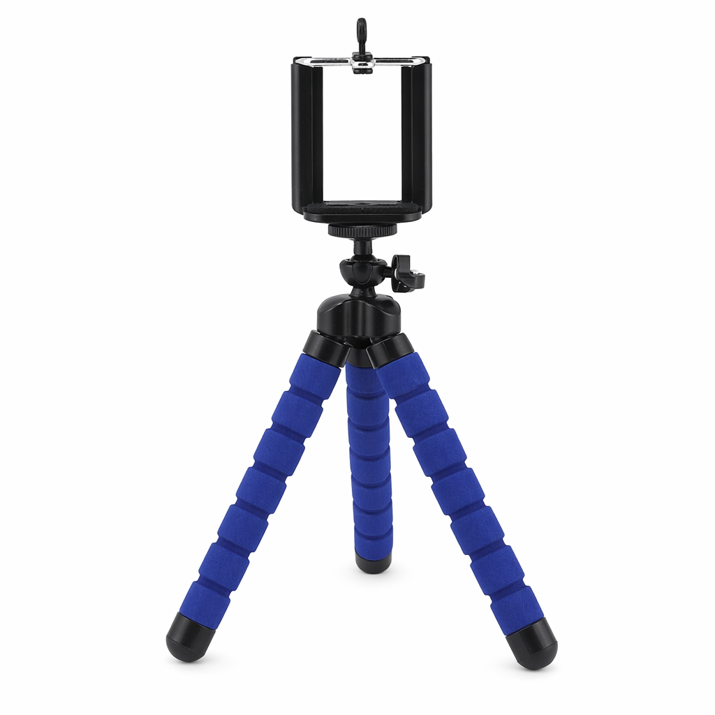 Octopus Phone Stand: Adjustable, Portable Holder Blue