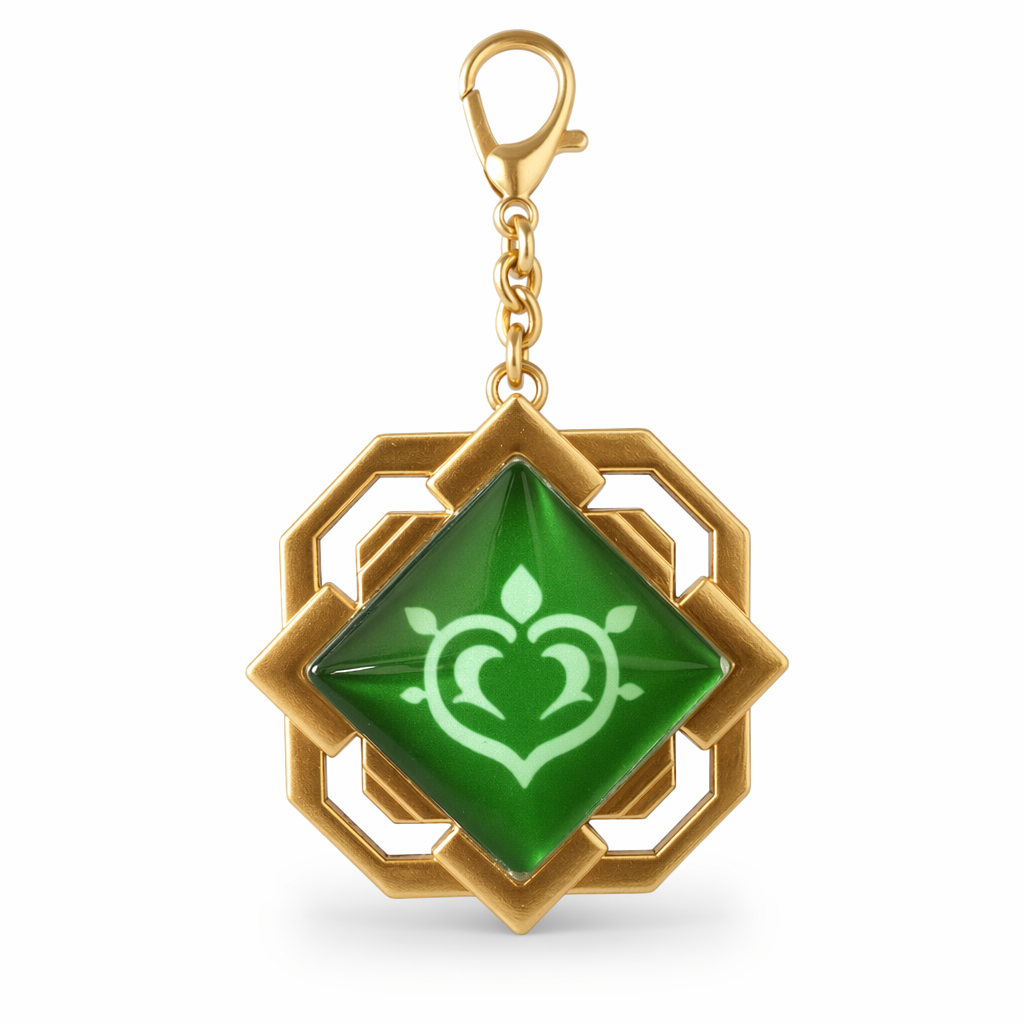 Liyue Vision Key Chain: Genshin Impact Dendro