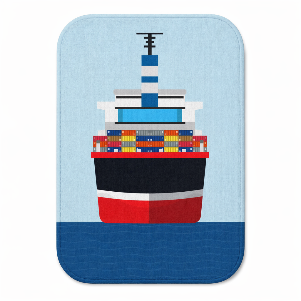 Oceanfront Cargo Vessel Bath Mat Default