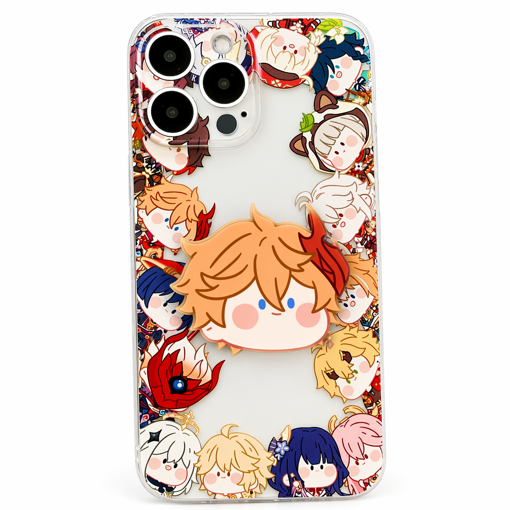 Chibi Genshin Impact Phone Grips with Characters Childe